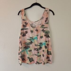 Old Navy Tropical Print Tank Top - Multicolor